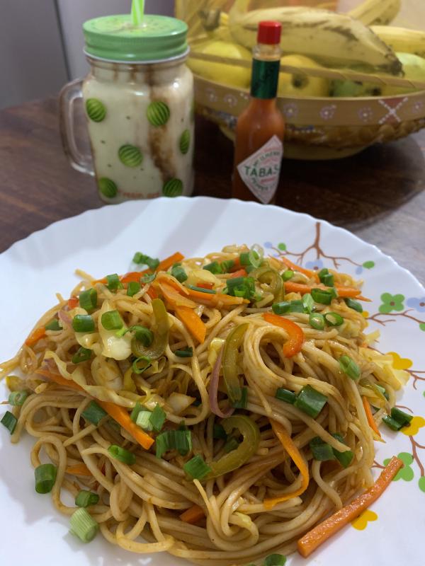 Veg Hakka Noodles recipe